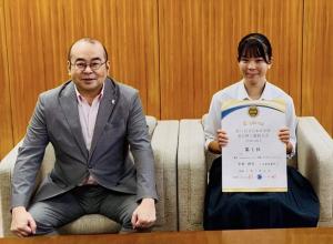 太東中今村さん日本新記録樹立1