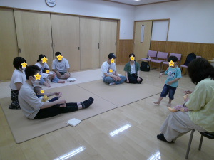 タッチケアの様子の画像