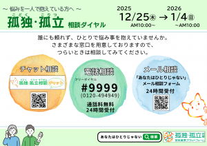 孤独・孤立相談ダイヤルチラシ（一般向け）