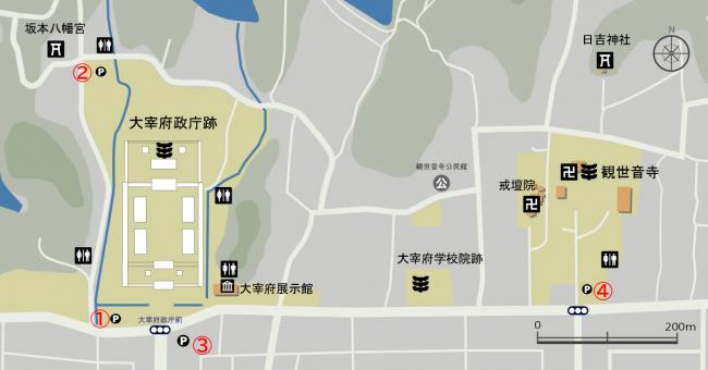大宰府政庁跡駐車スペース