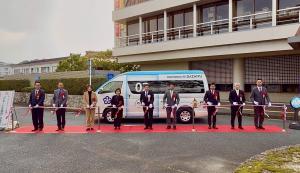 AIオンデマンド交通「のるーと太宰府」出発式