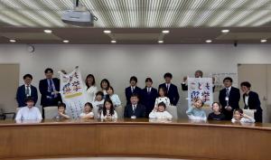 だざいふこども選挙実行委員会表敬訪問