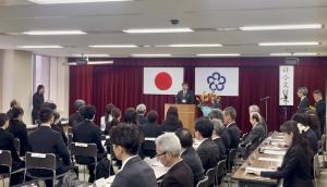 太宰府市立小中学校教職員辞令交付式