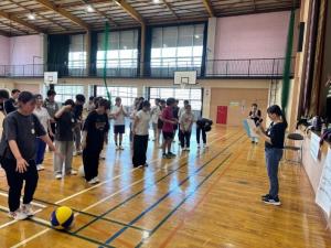 ソフトバレーボール大会の開会式