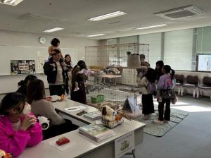 保護猫のブース