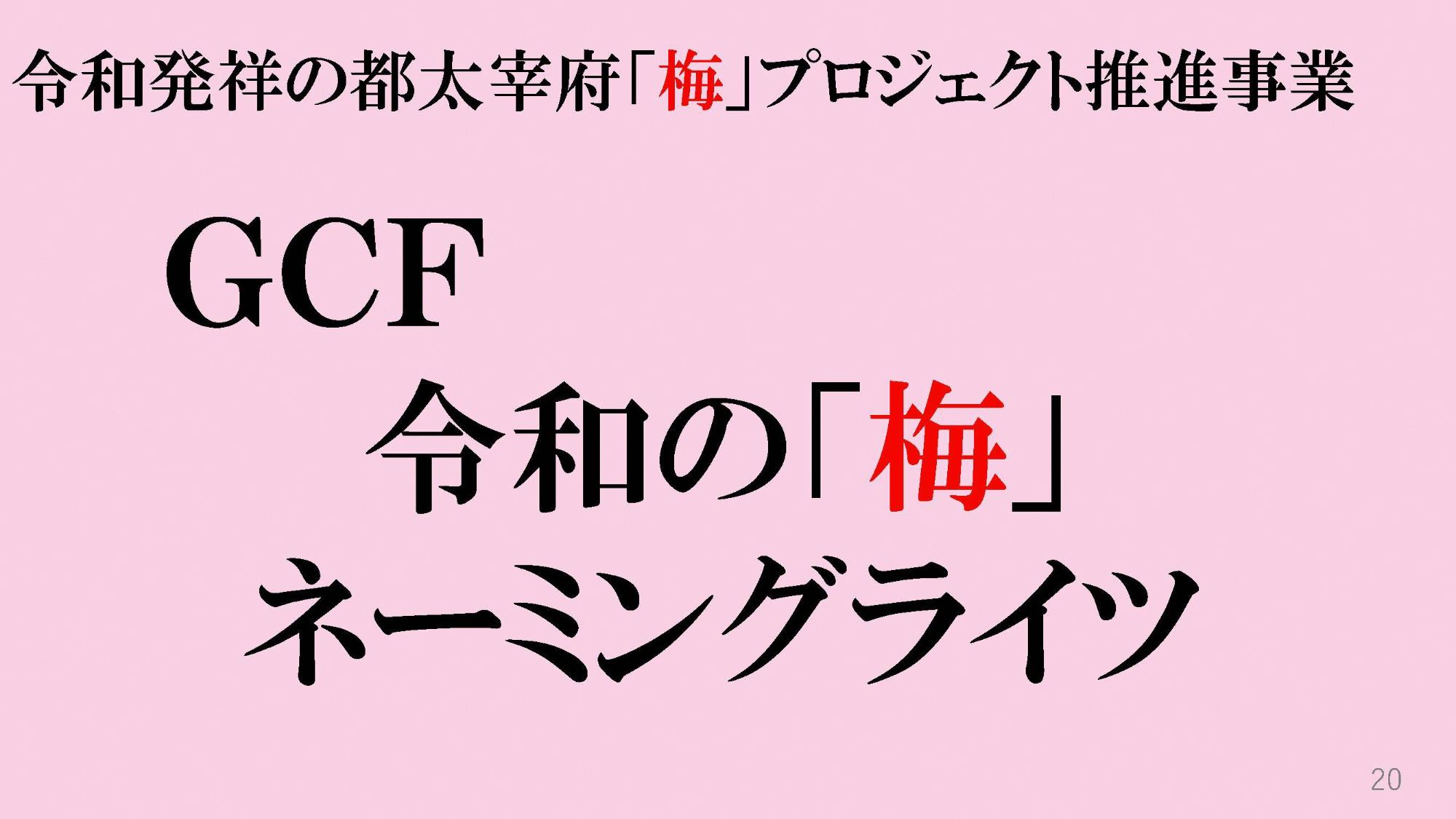 令和の梅ネーミングライツ