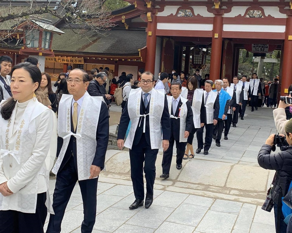 初天神祭の様子