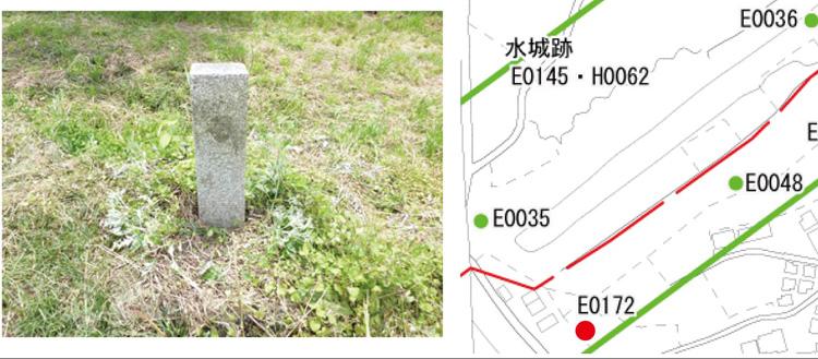 史蹟水城跡境界画像と位置図