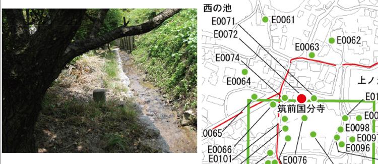 国分寺史跡指定境界標画像と位置図