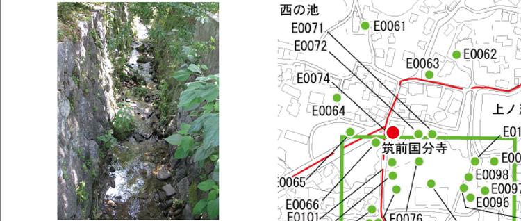 旧河川画像と位置図