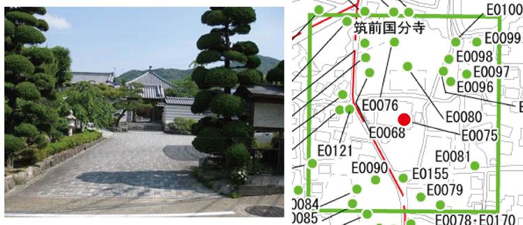 筑前国分寺(龍頭光山筑前国分寺)画像と位置図