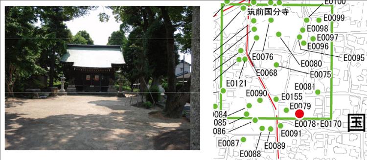 国分天満宮画像と位置図