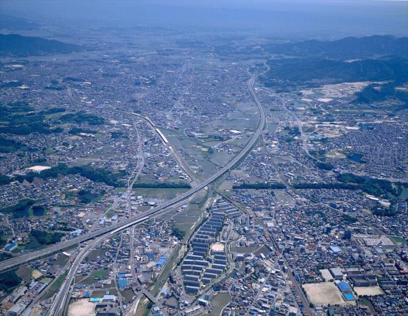 水城跡上空写真