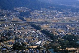 水城跡上空からの画像