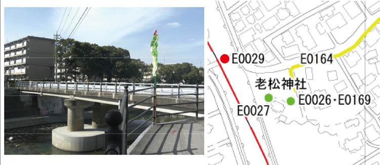 水城橋画像と位置図