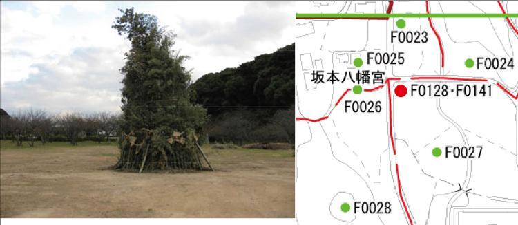 坂本区のほんげんぎょう画像と位置図