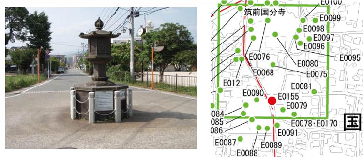 国分寺前石製燈籠