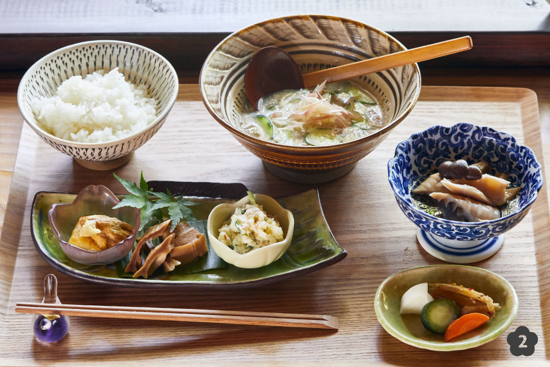 季節限定鮎の冷汁定食