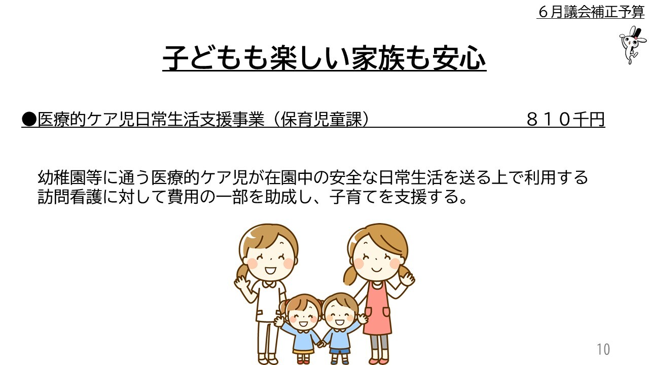 ●医療的ケア児日常生活支援事業（保育児童課） 　８１０千円