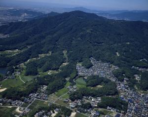 特別史跡大野城跡の航空写真